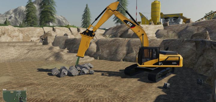 Caterpillar 385C Baggerhydraulik FS19 Landwirtschafts Simulator 19