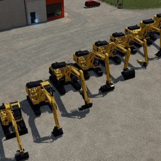 Komatsu Bagger Mega Pack V Mod Landwirtschafts Simulator