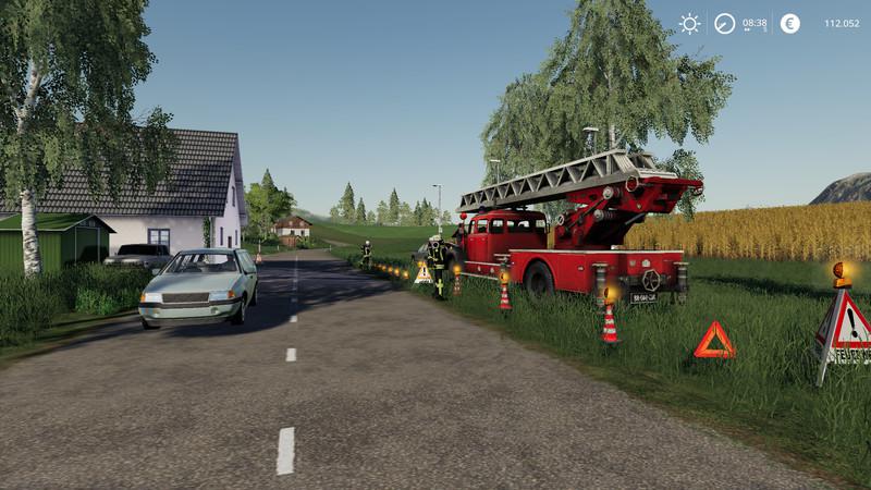 Platzierbare Feuerwehr Mit Licht Und Ton V1 0 Fs19 Landwirtschafts Simulator 19 Mods Ls19 Mods