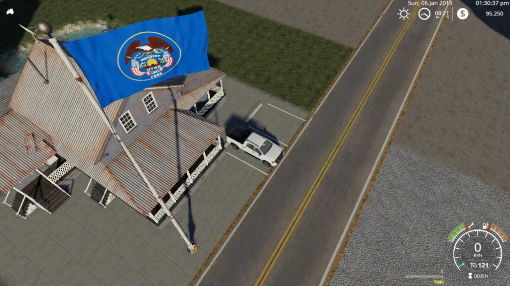 Utah State Flag v1.0.0 FS19 | Landwirtschafts Simulator 25 Mods / LS25 Mods