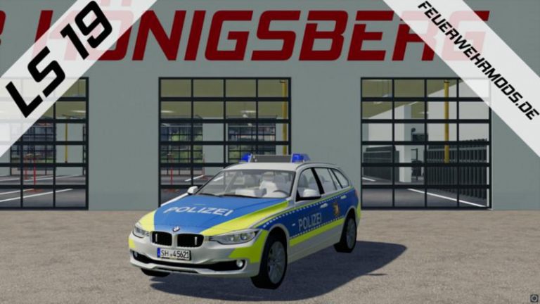 Polizei Bmw 318 D Der Polizei Schleswig Holstein V1 0 FS19 Landwirtschafts Simulator 25 Mods