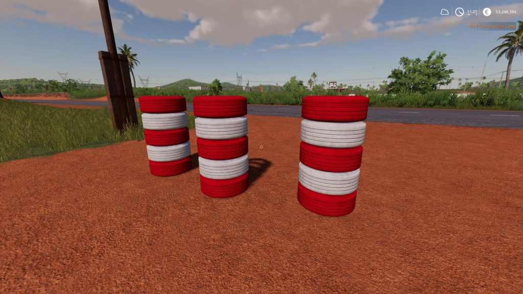 Racetrack Tire Pile v1.0 FS19 | Landwirtschafts Simulator 25 Mods ...