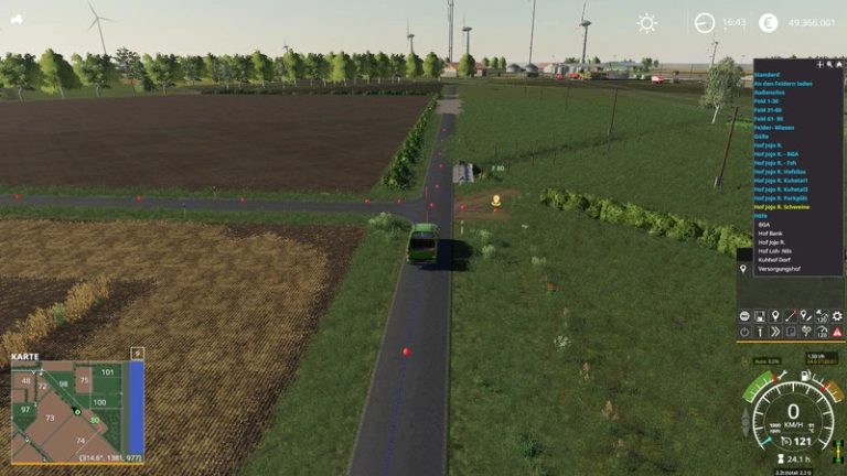 Autodrive Streckennetz Norddeich V10 Fs19 Landwirtschafts Simulator