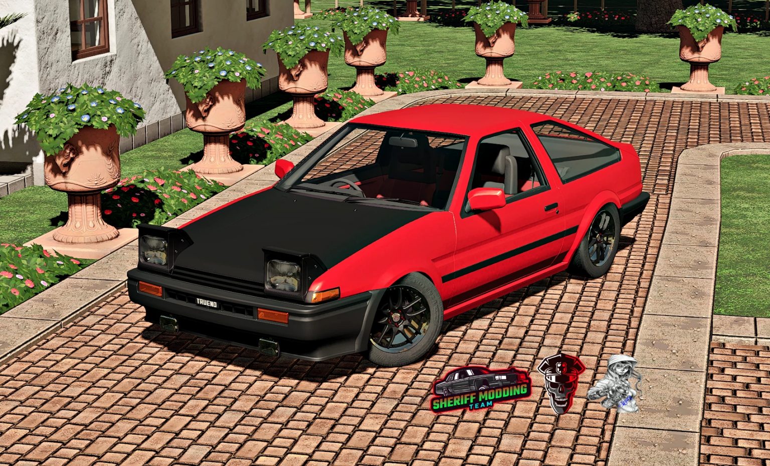 Мод на toyota. Mod Toyota Carina FS 19. Trueno ae86 вид с крыши. Toyota ae86 Trueno 1986 3door. Ae86 Trueno crash.