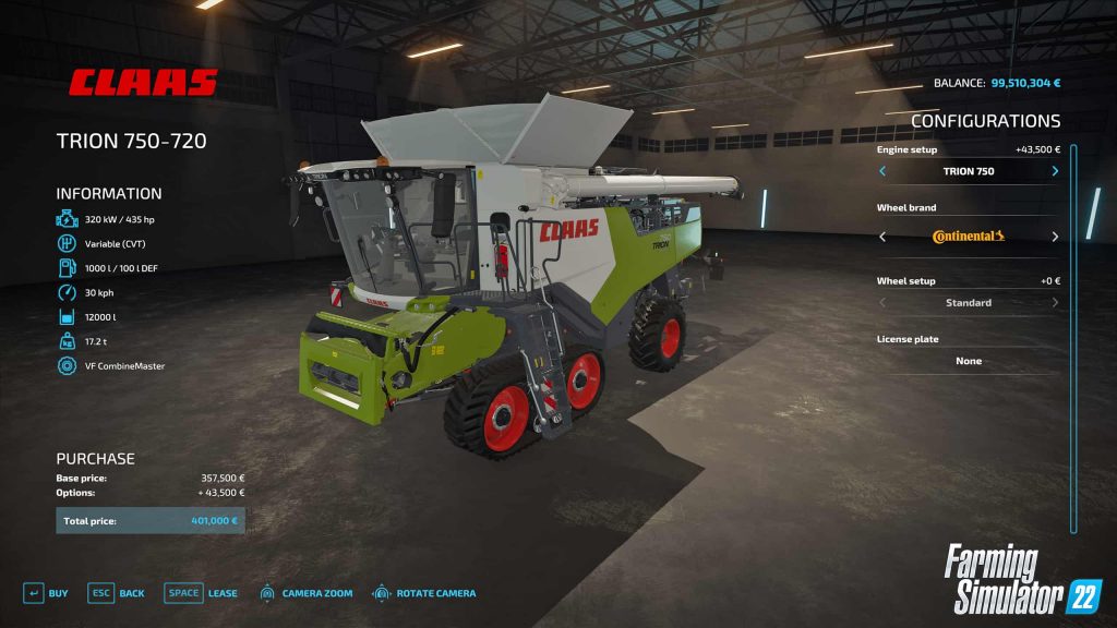 CLAAS TRION kommt zum Landwirtschafts-Simulator 22 