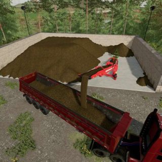 Beleuchtetes Bunkersilo V Mod Landwirtschafts Simulator