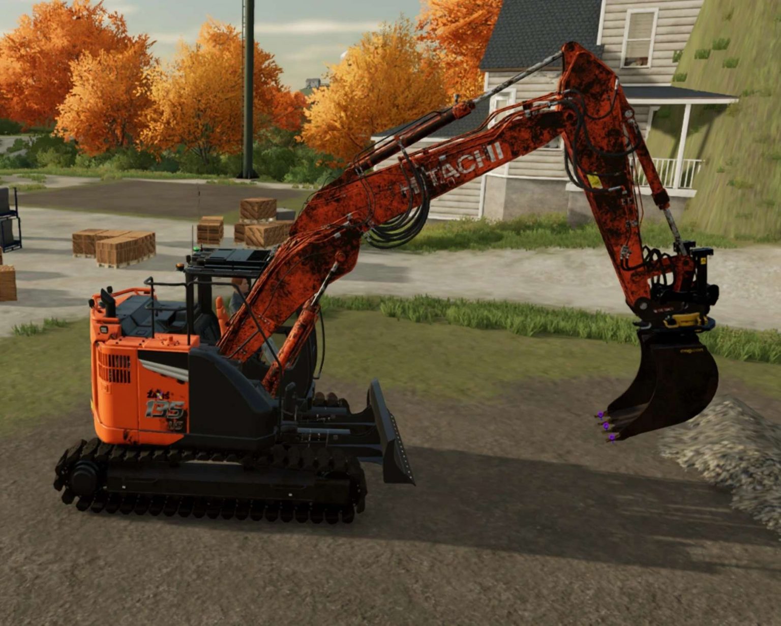 Hitachi 135 Kopf v1.0.0.0 Mod | Landwirtschafts Simulator 25 Mods ...