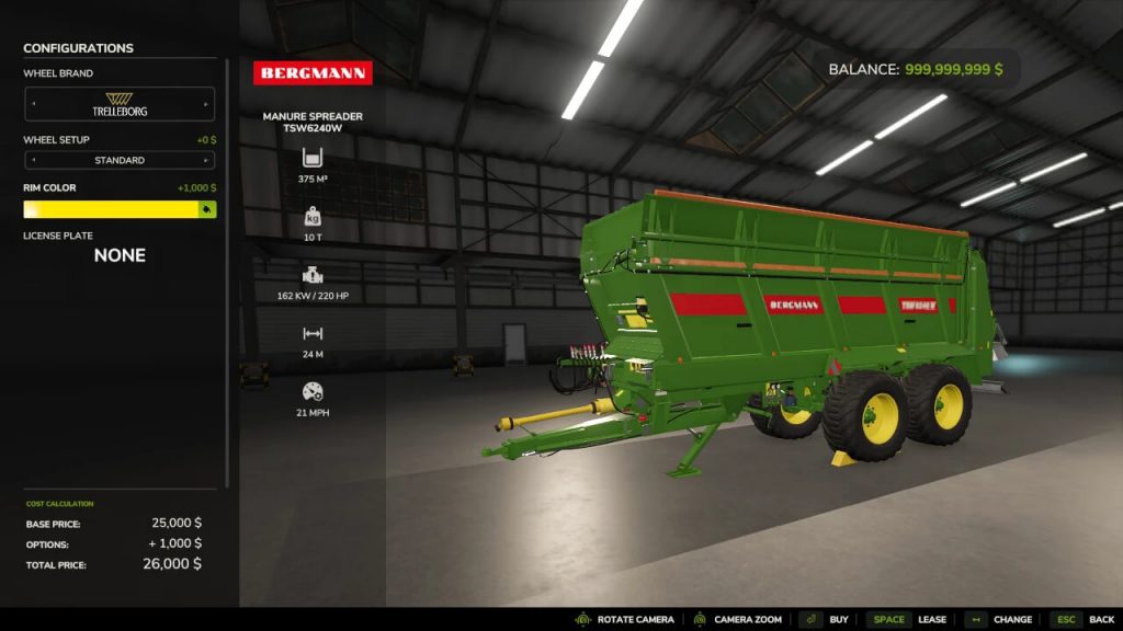 Miststreuer TSW6240W v1.0.0.0 Mod | Landwirtschafts Simulator 25 Mods ...